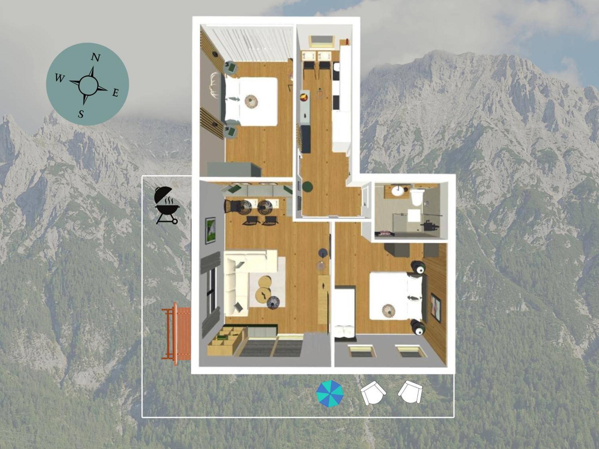 Die Karwendelsuite - 5 Sterne Fewo Mit Bestem Bergblick, Zentrumsnah & Ruhig Gelegen, Familienfreundlich Mittenwald Exterior foto